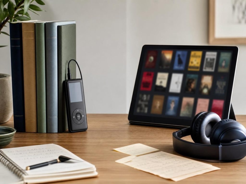 Visual comparison between an owned audiobook and a temporary membership catalog title.